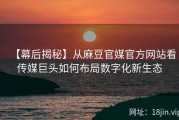 【幕后揭秘】从麻豆官媒官方网站看传媒巨头如何布局数字化新生态