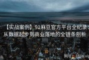【实战案例】91麻豆官方平台全纪录：从数据起步到商业落地的全链条剖析