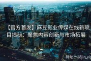【官方首发】麻豆影业传媒在线新项目揭秘：聚焦内容创新与市场拓展