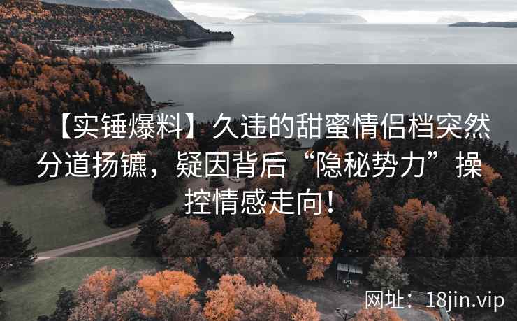 【实锤爆料】久违的甜蜜情侣档突然分道扬镳，疑因背后“隐秘势力”操控情感走向！