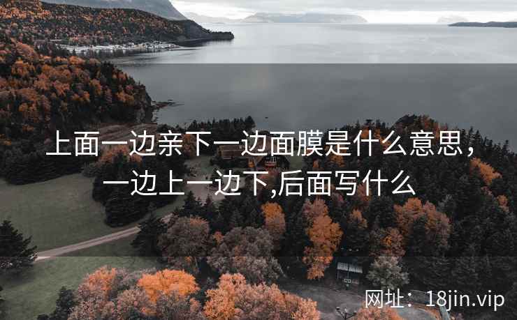 上面一边亲下一边面膜是什么意思，一边上一边下,后面写什么