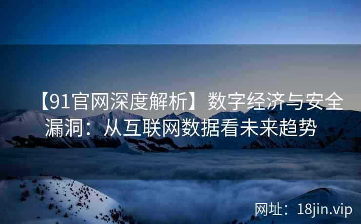 【91官网深度解析】数字经济与安全漏洞：从互联网数据看未来趋势