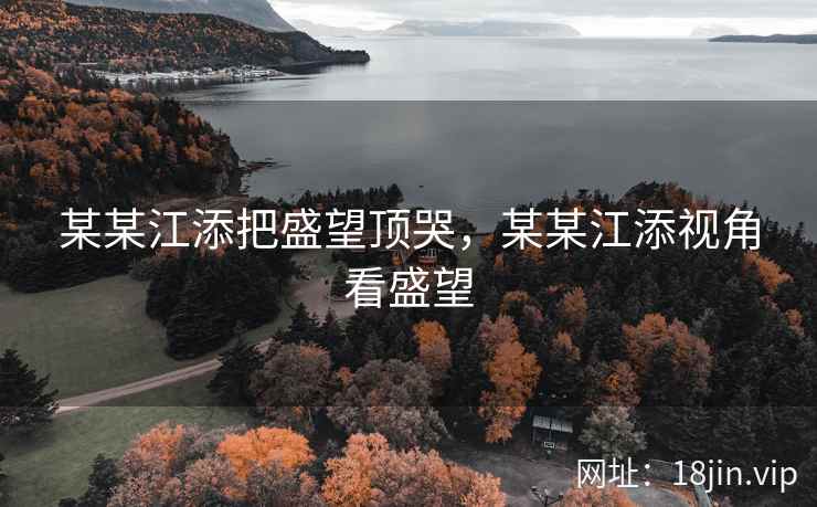 某某江添把盛望顶哭，某某江添视角看盛望