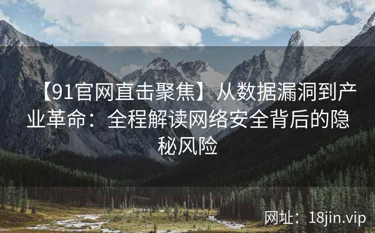 【91官网直击聚焦】从数据漏洞到产业革命：全程解读网络安全背后的隐秘风险