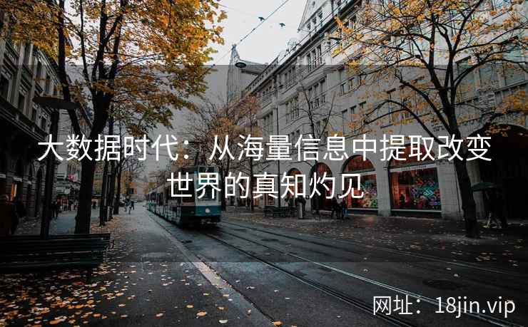 大数据时代：从海量信息中提取改变世界的真知灼见