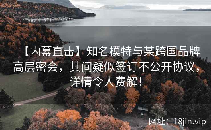 【内幕直击】知名模特与某跨国品牌高层密会，其间疑似签订不公开协议，详情令人费解！