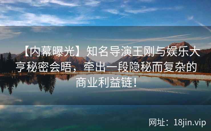 【内幕曝光】知名导演王刚与娱乐大亨秘密会晤，牵出一段隐秘而复杂的商业利益链！